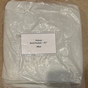 RH Vintage Velvet Rod Pocket Curtain - Mist